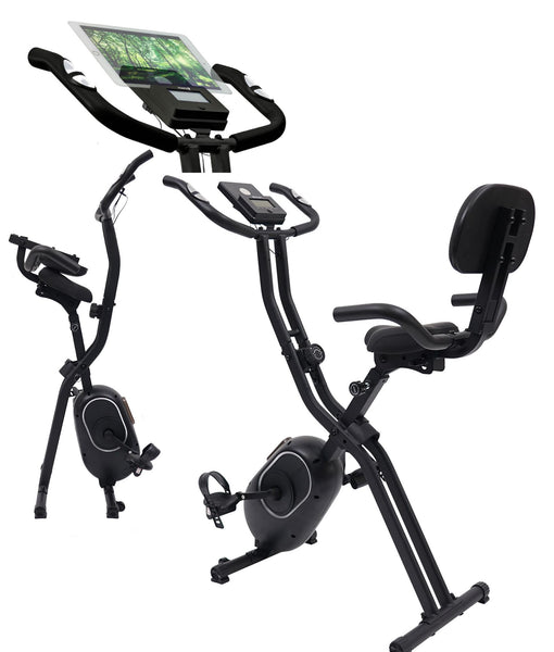 ☆フィットネスバイク☆ 折畳み 静音 背もたれ スマホスタンド 10段階負荷 ☆フィットネスバイク☆ 折畳み 静音 背もたれ スマホスタンド