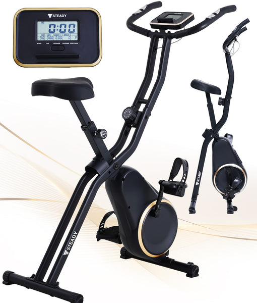 【鹿児島市リサイクルショップスターズ吉野店】メリック　フィットネスバイクS05 黒色　エアロバイク フィットネスバイク Neo 静音 家庭用 リビング コンパクト 365日保証